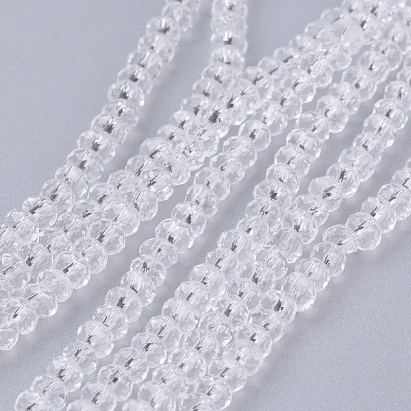 Transparent Glass Beads Strands