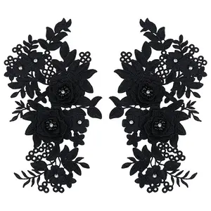 Flower Polyester Embroidery Sew on Ornament Accessories