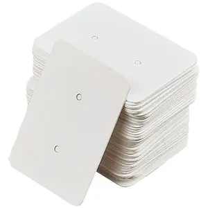 300Pcs Paper Jewelry Earring Display Cards with Hanging Hole