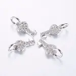 Long-Lasting Plated Brass Micro Pave Cubic Zirconia Charms