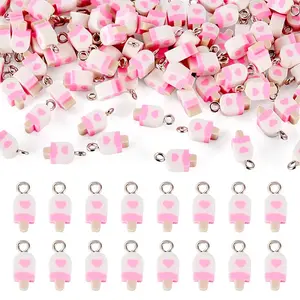 100Pcs Handmade Polymer Clay Charms
