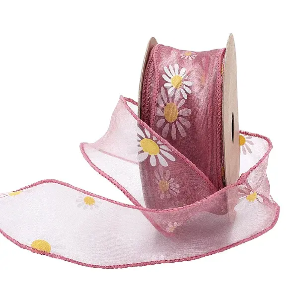 Daisy Pattern Polyester Ribbon