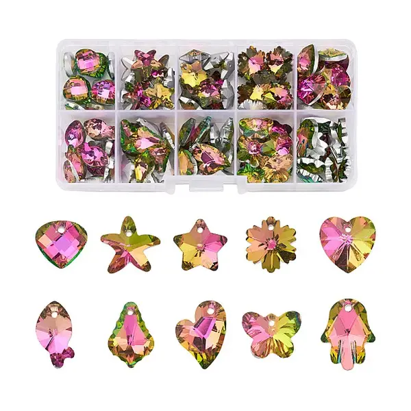 Glass Rhinestone Pendants