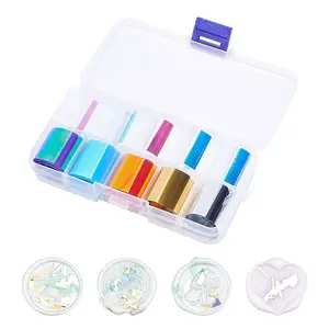 10 Color PET Paper Nail Care Decoration