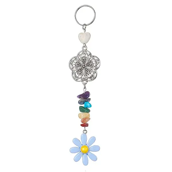 Flower Resin Keychains