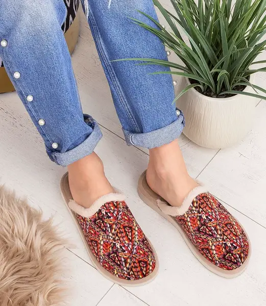 Dámské béžové pantofle Natural Style NS-103