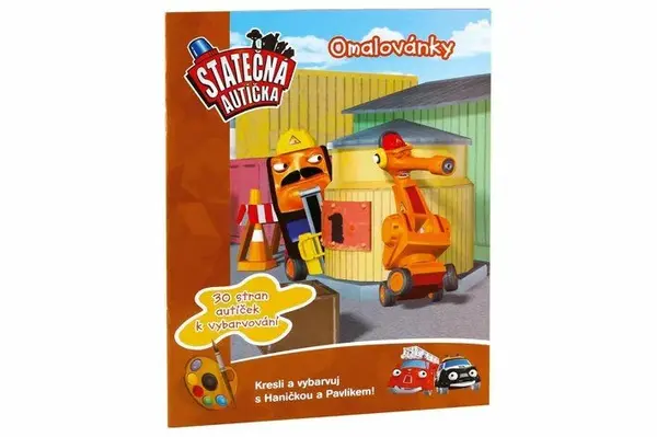 Statečná autíčka - Omalovánky s předlohou - Elin Ferner