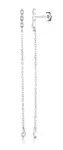 JVD Dlouhé stříbrné náušnice se zirkony SVLE2965X61BI00