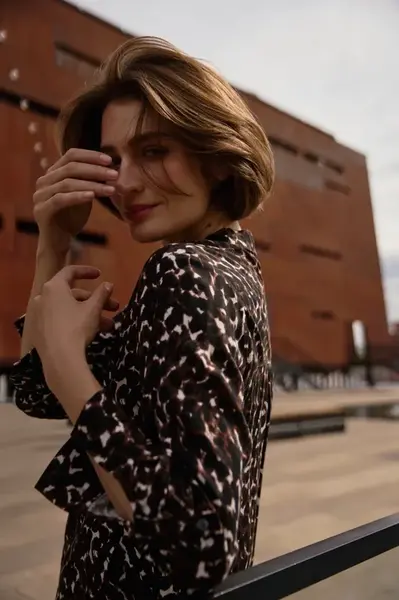 Marisse Brown Viscose Shirt