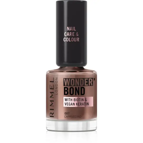 Rimmel Wonder'Bond lak na nehty odstín 007 Cappuccino 12 ml
