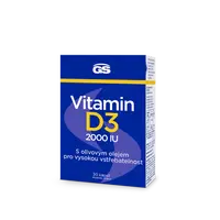 GS Vitamin D3 2000 IU, 30 kapslí
