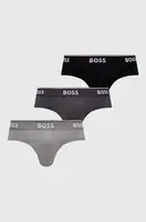 Spodní prádlo BOSS 3-pack pánské, šedá barva, 50475273