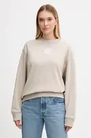 Mikina Calvin Klein dámská, béžová barva, melanžová, LV044D203G