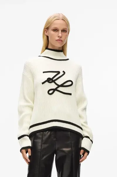 Vlněný svetr Karl Lagerfeld