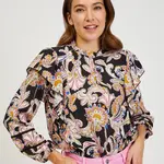 Černá dámská vzorovaná halenka ORSAY - Dámské