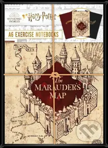 Harry Potter: Sada zberateľských notesov A6 - Záškodnícka mapa