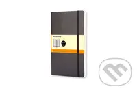 Moleskine - zápisník čierny (stredný, linajkový, mäkká väzba, elastické zatváranie)