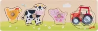 Na farmě (Dřevěná vkládačka) - puzzle z kategorie Maxi dílky