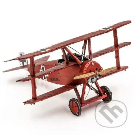 Metal Earth 3D kovový model Trojplošník Fokker/Triplane Fokker - puzzle z kategorie 3D puzzle