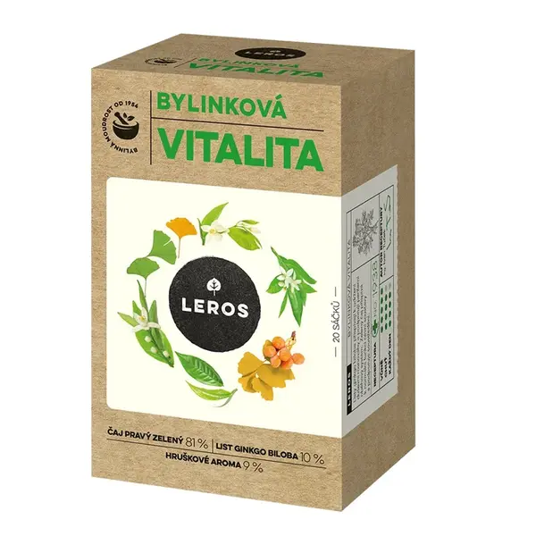 Leros Bylinková vitalita čaj 20x2g