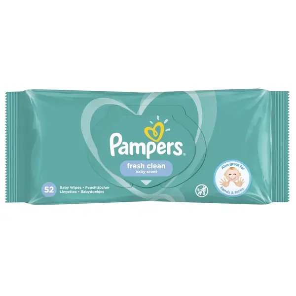 Pampers Fresh Clean ubrousky 52ks