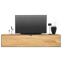 Linea Natura NÍZKÁ KOMODA, divoký dub, černá, divoký dub, 180/35,2/42 cm