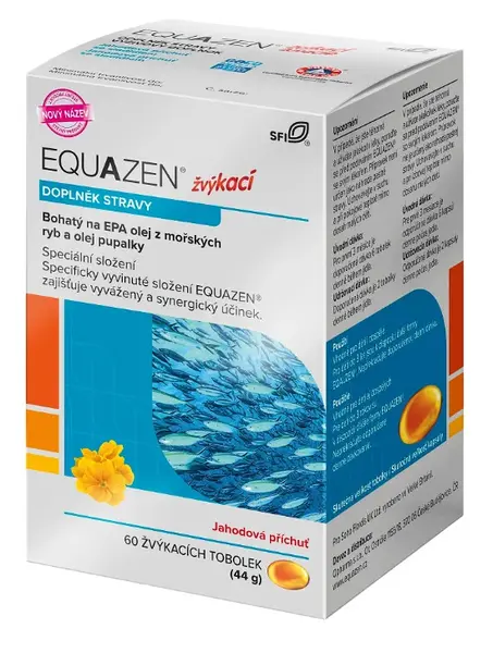 Equazen žvýkací Tobolek 60 Jahodová Příchuť