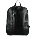 Luxusní kožený batoh Delami Corneli, černý