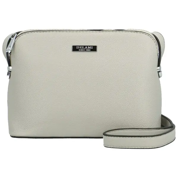Módní dámská crossbody kabelka Delami Glamore, světle šedá