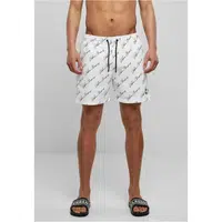 Swim Shorts Pattern whitescriptlogo
