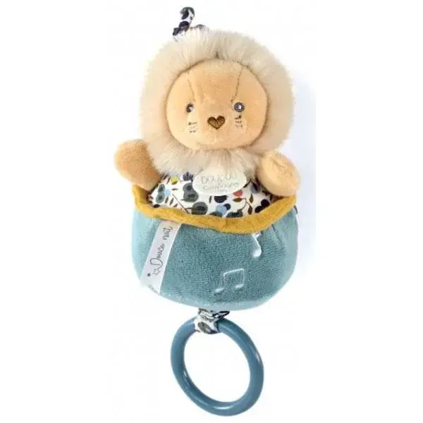 Doudou Plyšový levíček hrajúci melódiu 20 cm