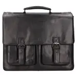 Pánská kožená aktovka Greenwood Nigel - černá