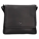 Dámská kožená crossbody kabelka Lagen Lotte - černá