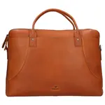 Pánská kožená taška na notebook Mustang Lusis - koňak