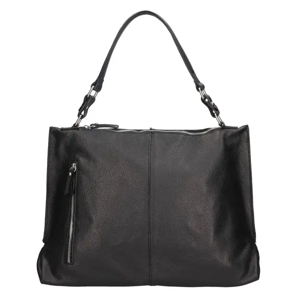 Dámská kožená kabelka Italia Gweny - černá