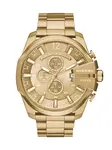 DIESEL Analógové hodinky 'Mega Chief'  zlatá