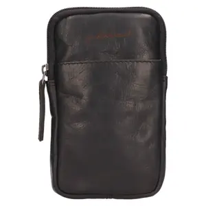 Dámská kožená crossbody kabelka na telefon Justified Dana - černá