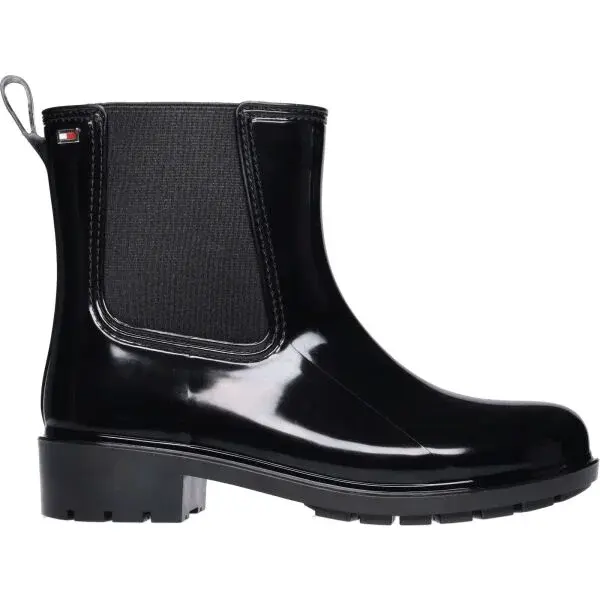 Tommy Hilfiger FLAG RAINBOOT Dámske gumáky, čierna, veľkosť