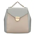 Elegantní dámský kožený batoh Hexagona Reina - šedo-béžová