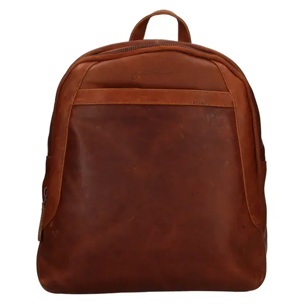 Kožený batoh Justified Divelo - koňak