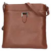 Dámska kožená crossbody kabelka Italia Gotta - hnedá