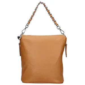 Dámska kožená kabelka Facebag Marta - svetlo hnedá