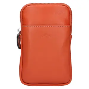 Dámska kožená kabelka na mobil a doklady Katana Anastesa - oranžová