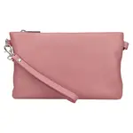Dámska kožená plesová listová kabelka Italia Tea - starorůžová