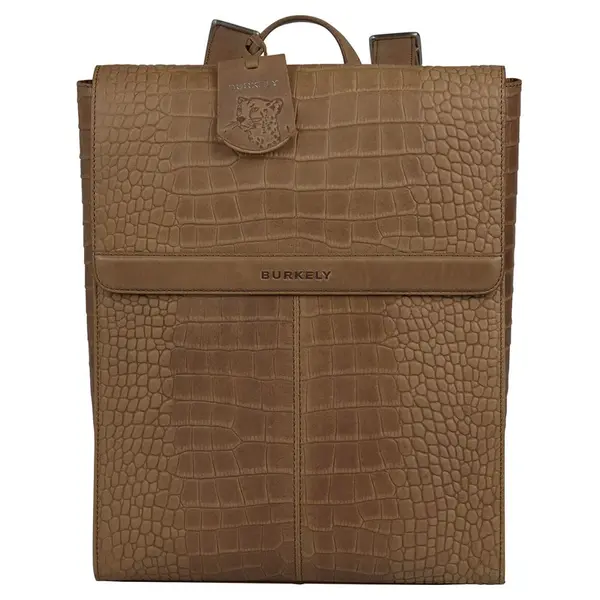 Trendy kožený batoh Burkely Licea - koňak