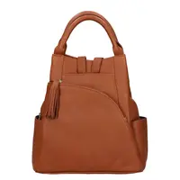 Dámsky kožený batoh The Trend Diana - koňak