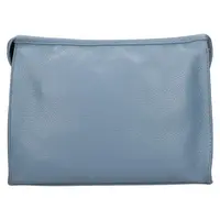 Dámska kožená crossbody kabelka Italia Gisell - svetlo modrá