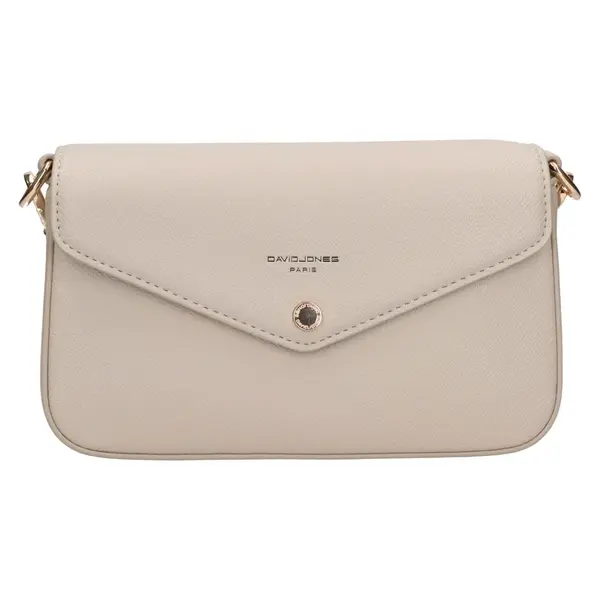 Dámska crossbody kabelka David Jones Sheena - šedo-béžová