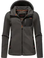 MARIKOO Flisová bunda 'Mount Iwaki'  antracitová / oranžová / čierna