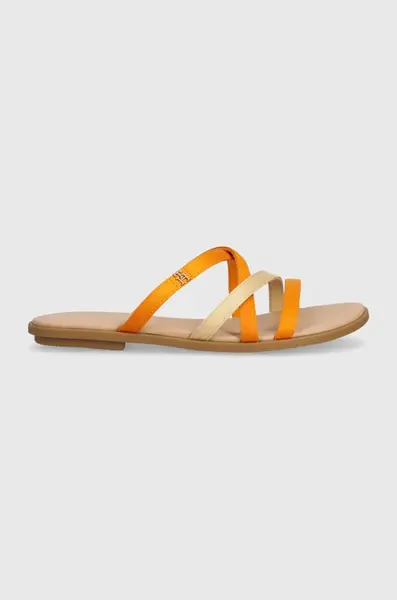 Šľapky Tommy Hilfiger TH STRAP FLAT SATIN SANDAL